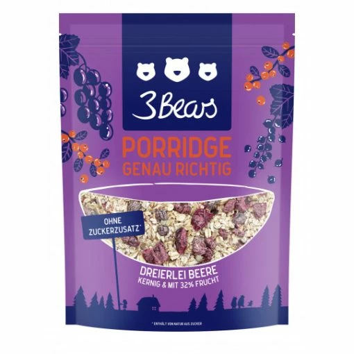 3 Bears Dreierlei Beere Porridge 400G 4 3 Bears Dreierlei Beere Porridge 400G -Meßmer Ladenverkäufe 3bears dreierlei beere porridge 400g