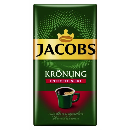 Jacobs Krönung Entkoffeiniert Gemahlen 500G 1 Jacobs Krönung Entkoffeiniert Gemahlen 500G