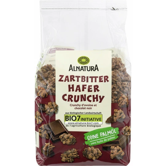 Alnatura Bio Zartbitter Hafer Crunchy 375G 1 Alnatura Bio Zartbitter Hafer Crunchy 375G