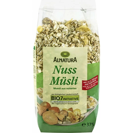 Alnatura Bio Nuss Müsli 375G 1 Alnatura Bio Nuss Müsli 375G