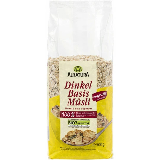 Alnatura Bio Dinkel Basis Müsli 500G 1 Alnatura Bio Dinkel Basis Müsli 500G