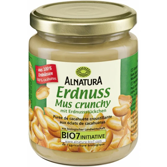 Alnatura Bio Erdnussmus Crunchy 250G 1 Alnatura Bio Erdnussmus Crunchy 250G