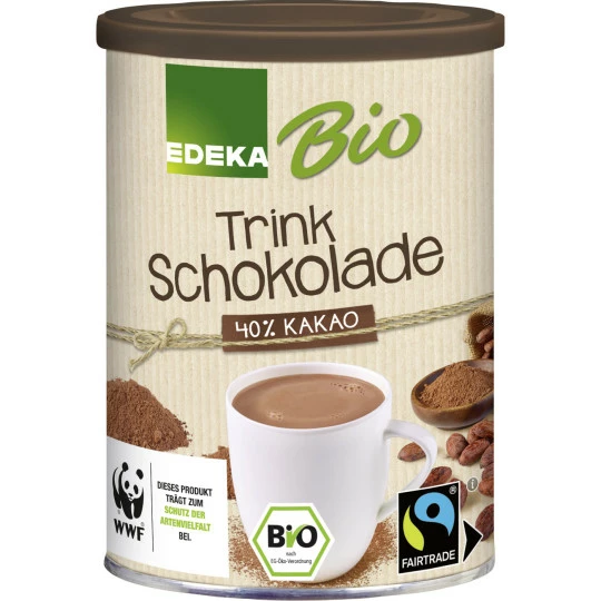 EDEKA Bio Trinkschokolade 40% Kakao 220G 1 EDEKA Bio Trinkschokolade 40% Kakao 220G