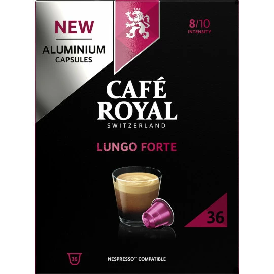Café Royal Lungo Forte Kaffeekapseln 36ST 198G 1 Café Royal Lungo Forte Kaffeekapseln 36ST 198G