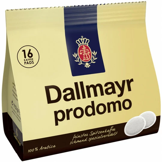 Dallmayr Kaffeepads Prodomo 16ST 112G 1 Dallmayr Kaffeepads Prodomo 16ST 112G