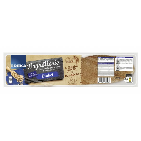EDEKA Baguetterie Dinkel 250G 1 EDEKA Baguetterie Dinkel 250G