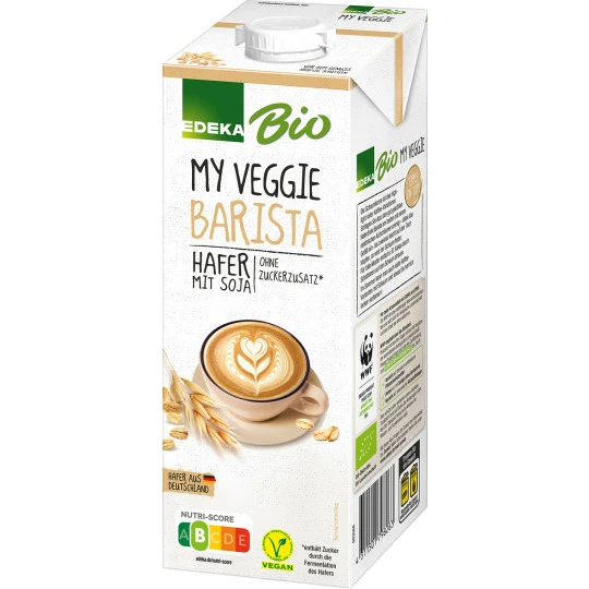 EDEKA Bio Haferdrink Mit Soja Barista 1L 1 EDEKA Bio Haferdrink Mit Soja Barista 1L
