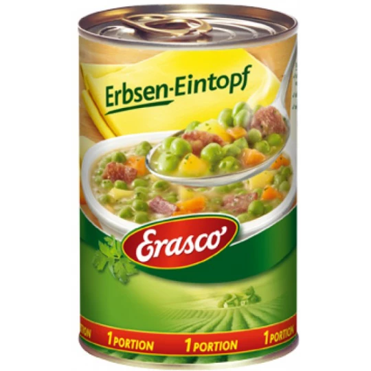 Erasco 1 Portion Erbsen-Eintopf 400G 1 Erasco 1 Portion Erbsen-Eintopf 400G