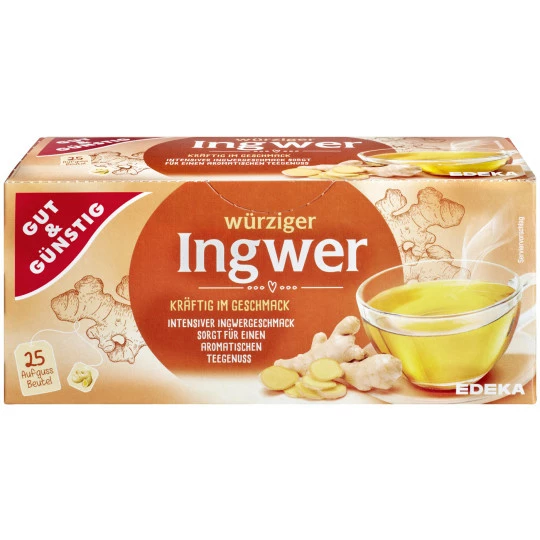 Gut &Günstig Ingwer Tee 25ST 50G 1 Gut &Günstig Ingwer Tee 25ST 50G