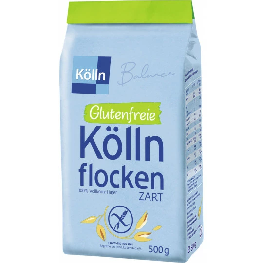 Balance Zarte Kölln Flocken Glutenfrei 500G 1 Balance Zarte Kölln Flocken Glutenfrei 500G