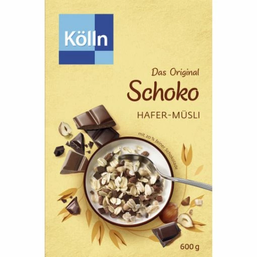Kölln Müsli Schoko 600G 12 Kölln Müsli Schoko 600G -Meßmer Ladenverkäufe klln msli schoko 600 g