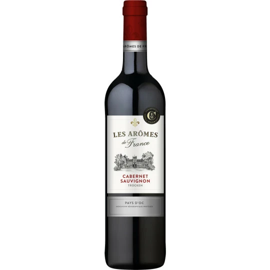 Les Arômes De France Cabernet Sauvignon Rotwein Trocken 0,75L 1 Les Arômes De France Cabernet Sauvignon Rotwein Trocken 0,75L