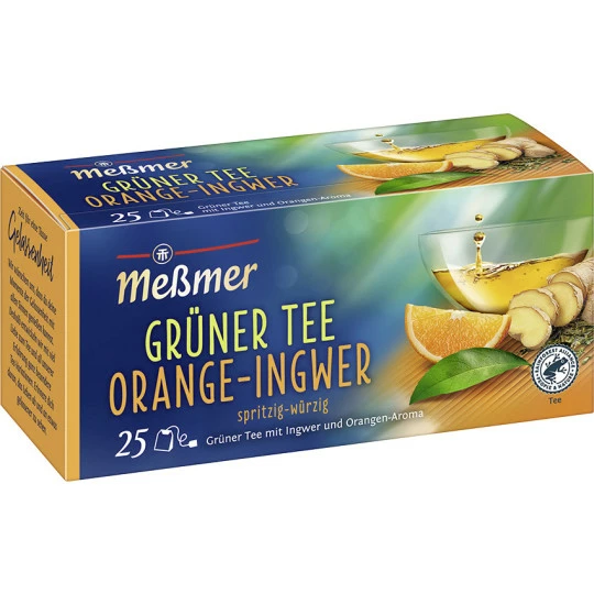 Meßmer Grüner Tee Orange Ingwer 25ST 43,8G 1 Meßmer Grüner Tee Orange Ingwer 25ST 43,8G