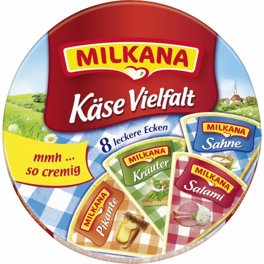 Milkana Käse Vielfalt 8ST 200G 1 Milkana Käse Vielfalt 8ST 200G
