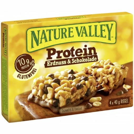Nature Valley Protein Erdnuss & Schokolade Riegel 4ST 160G 1 Nature Valley Protein Erdnuss & Schokolade Riegel 4ST 160G -Meßmer Ladenverkäufe naturevalleyproteinerdnussschoko