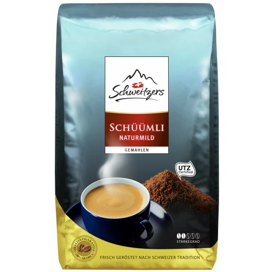 Schweitzers Schüümli Naturmild Gemahlen 500G 1 Schweitzers Schüümli Naturmild Gemahlen 500G