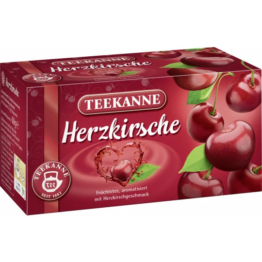 Teekanne Herzkirsche Tee 20ST 60G 1 Teekanne Herzkirsche Tee 20ST 60G