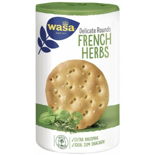 Wasa Delicate Rounds French Herbs 205G 1 Wasa Delicate Rounds French Herbs 205G