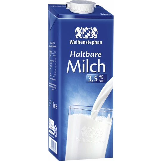 Weihenstephan Haltbare Milch 3,5% 1L 1 Weihenstephan Haltbare Milch 3,5% 1L
